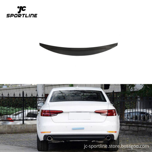 B9 S4 Carbon Rear Trunk Spoiler for Audi A4 B9 Quattro S Line S4 Sedan 2017-2023